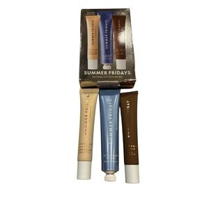 Summer Fridays Holiday Trio Jet Lag Mask Lip Balm Marshmallow Hot Cocoa READ